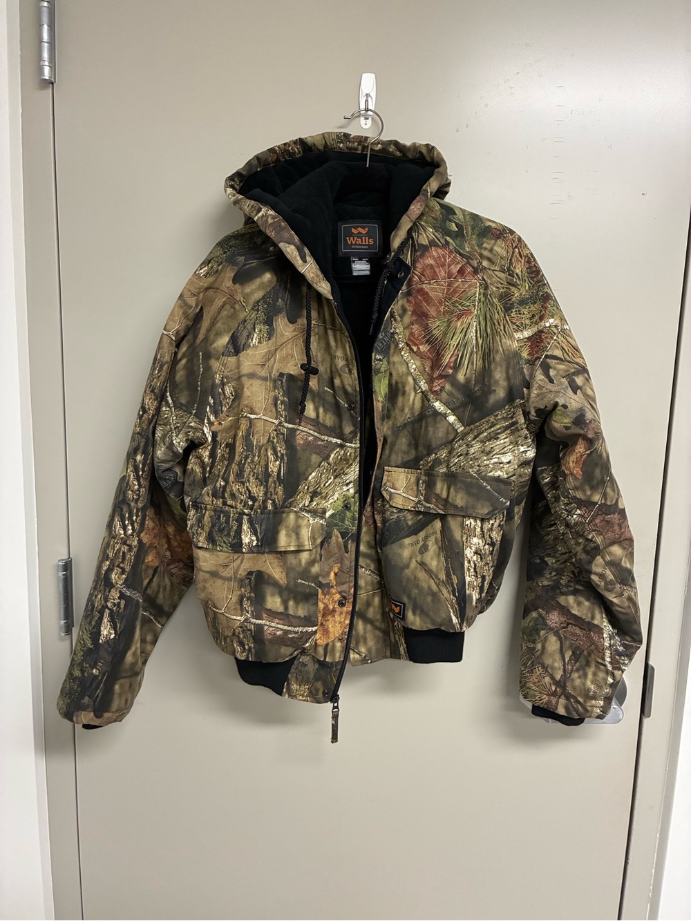 Walls Camo Puffer Jacket in Brown and Green Med